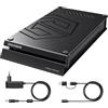 GRAUGEAR, Disco rigido esterno da 6 TB in alluminio per Playstation, Formattato per PS4 e PS5, 6TB HDD, 3,5 pollici, USB-C, USB-A, con alimentatore, G-3504-6TB (6, TB)