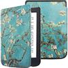 VOVIPO Custodia per Kobo Nia 6 - Custodia Protettiva Ultra Sottile con Funzione di riattivazione/Sospensione Automatica per Kobo Nia 6.0 Pollici Ereader Versione 2020-Apricot Flower