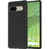 NEW'C Cover per Google Pixel 7, Nera Silicone Morbido Antiurto Sottile | 6,3 Pollici, Silicone Morbido Ultrasottile, Antiurto, Antigraffio, Sottile, Anti-impronta