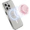PROfezzion Ventosa Porta Telefono -Supporto Cellulare Magnetico con Ventose | Uso a Mani Libere per Selfie,Video,Specchio,Bagno,Palestra e Altro Ancora,per MagSafe Caso,iPhone 18-12 Serie e Altri Modelli