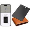 XTVTX Wallet Tracker per Android Portafoglio Tracker Card Sottile 2 mm Compatibile Google My Device Trova App (solo Android), IP68 Impermeabile, Ricarica Senza Fili, Tracker Card per Valigia/Borse