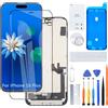 H&LYCYJ Display Schermo per iPhone 15 Plus A3094 A2847 | Wear toolkit，Display HD，Sostituire lo schermo，Per i modelli:A3094 A2847 A3093 A3096