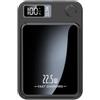 Jopkiuyedy Caricabatterie Wireless Nero Caricabatterie Wireless ABS Power Bank 20000MAh Adatto per Caricabatterie Portatile A Induzione /