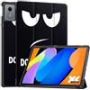 SATURCASE Custodia per Lenovo Idea Tab 11 2025 (TB336FZ/FU), bella custodia in pelle PU pieghevole a portafoglio sottile leggera per tablet con funzione di accensione e spegnimento automatico (KN-1)