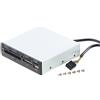 Xystec Lettori schede di memoria esterni - sd card reader internal: Lettore di schede interno da 3,5 CR-560i con USB 2.0 anteriore, nero (lettore di schede sd interno, pc)