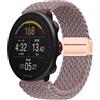 GIOPUEY Cinturini Magnetica Compatibile con Polar Vantage M, Cinturino in Morbido Nylon Intrecciato [Unisex] [Traspirante] - Purple