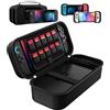 iVoler Custodia Compatibile con Nintendo Switch 2/Switch OLED /Switch, Portatile Protettiva Case Rigido da Viaggio, Fodera morbida, Custodia Protettiva con Custodia per 10 Giochi - Nero
