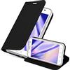 Cadorabo Custodia Libro per Samsung Galaxy J5 2015 in Classy Nero - con Vani di Carte, Funzione Stand e Chiusura Magnetica - Portafoglio Cover Case Wallet Book Etui Protezione