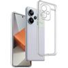 REY Pack 3X Cover in Gel TPU Trasparente per XIAOMI REDMI Note 13 PRO+ 5G, Ultra Sottile 0,33 mm, Morbido Flessibile, Custodia Silicone
