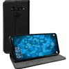 PhoneNatic Copertura di Cuoio Artificiale Compatibile con LG V40 ThinQ - Bookstyle Nero - Cover Cover