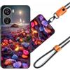 JEZSTHAI Cover Compatibile con ZTE Blade V50 Design Custodia in Silicone TPU Morbido con Cordino/Laccio Tracolla Cellulare,Antiurto AntiGraffio Protettiva Bumper Case con Disegno Motivi,Cover*A09