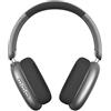 Wentronic Y01 Cuffie con cancellazione del rumore, senza fili, Bluetooth 5.3, suono ad alta risoluzione, 48 ore di riproduzione, pieghevoli, con microfono per iOS/Android/PC - Grigio