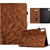 Bxithnr Custodia Lenovo Tab P11 (2nd Gen)/ Pad Plus (TB350FU/TB350XU) 11,5'' 2023 Soft TPU Smart Cover Guscio Protettivo in Pelle PU con Stand Funzione, Protettiva Flip Case per Lenovo Tab P11 Gen 2, Marrone