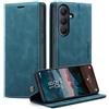 KZB Cover Libro per Samsung Galaxy S26 FE Custodia Portafoglio, Blu verde | 2 Slot Carte, Pelle PU Premium, Magnetica, Kickstand, Antiurto Protezione, Flip Wallet Case per Samsung S26 FE