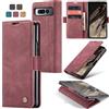 owlhold Cover Google Pixel Fold,Custodia Pixel Fold Magnetica Portafoglio Flip[Antiurtoo][Cavalletto][Carta Fessura] Cover Pelle per Pixel Fold-Vino Rosso