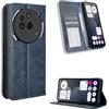 COMAKU Cover a Libro Nothing Phone 3a Pro, Custodia a Portafoglio in Pelle con Supporto e Chiusura Magnetica Compatible per Nothing Phone 3a Pro - Blu