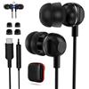 AIAUXAI Cuffie USB C per iPhone 18 Pro 17 16 15 Doppio Strato Isolamento Acustico | Auricolari Type C con Filo per per Samsung Galaxy S26 Ultra S25 S24 S23 A56 A16 A17, Pixel 11 10 9 8 Microfono, Magnetico