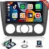 SIXTOP Autoradio 2G+64G Android 13 per BMW Serie 1 E81 E82 E87 E88 2004-2012 con Carplay Android Auto 9 Touchscreen Radio con GPS WiFi Bluetooth FM/RDS EQ SWC + telecamera posteriore e microfono