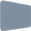 Sidorenko Tappetino per mouse 28 x 20 cm - Tappetino per mouse con bordi cuciti - Tappetino antiscivolo - Tappetino per mouse in grigio blu - Tappetino per mouse per PC con superficie liscia