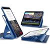 ESR Cover per iPad Pro 11(M5/M4) 2025/2024, Girevole con Custodia Magnetica Rimovibile, Supporto Regolabile in Verticale/Orizzontale con Schermo Rialzato, 9 Angoli, Serie Shift,Blu
