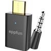 eppfun USB-C Auracast & Bluetooth 5.4 APTX-Lossless Audio Trasmettitore | Supporta APTX-Adaptive, Bassa Latenza Bluetooth Type C Dongle per PS5 PCSwitch