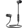 Generic Cuffie Bluetooth, auricolari wireless con archetto da collo con microfono, bassi extra, per palestra, sport all'aria aperta, allenamento (nero)