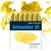 Schneider Cartucce d'Inchiostro per Penna Stilografica Colori Pastello Confezione da 6, Giallo (Lemon Cake), Formato Standard