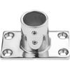 VXDEFP 1 pz 1 25mm Tubo Base Rettangolare Yachts Acciaio Inox 90 Gradi Corrimano Raccordo Barche Accessori Fit Boat Yacht in Mare Aperto
