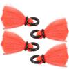 Gadpiparty 4 Pezzi Galleggiante da Pesca a Mosca Rosso in Eva, Set | Uso Notturno, Visibile e Multiuso, Presa Salda, Fibra di Poliestere