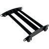Baoblaze Rullo Addominale Rullo per Addominali Attrezzo Fitness Rullo Allenamento Core Attrezzo Palestra Metallo Compatto con Telaio Rigido E Ruote Stabili, Senza Manico