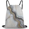 Morbuy 35x42cm Sacca Sportiva Impermeabile Zaino a Sacco (Grigio Sfumato) | Zaino Traspirante Motivo Marmo, Leggero Grande Capacità Coulisse Sportivo, per Palestra, Scuola, Viaggi, Uomo Donna