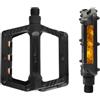 Chixenn 1 Paio Pedali per Bici, Pedali Bici Flat, Plastica 9/16 Pollici con Superficie Antiscivolo, Filettatura Standard per Mountain Bike, Bici da Strada, City Bike, E-Bike e Uso Quotidiano