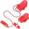 DEEPCRAFF 2 Pezzi Chiave Magnetica di Sicurezza per Tapis da Corsa, Arresto | Compatibile Macchina da Corsa, ABS e Magnete, Rosso, Accessorio Sostitutivo