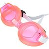 aqxreight Occhialini da nuoto con tappi per le orecchie e clip nasale per bambini e bambini, occhiali regolabili
