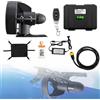CUTANGELAR Pinna Elettrica Per SUP, Kayak, Pesca, Propulsore Motorizzato Per Tavola | Potenza 288W, Velocità 4-5 Km/h, Adatta A Slot Da 9 Pollici, Comando Remoto Avanti/stop, Batteria Da 20Ah
