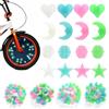 SUCCEFORT 144 raggi colorati per bicicletta per bambini | Decorazione per raggi di bicicletta che si illumina al buio, per bambini e bambine