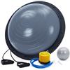 GarveeHome Half Balance Ball Trainer 23in - Portata 1600lb, base antiscivolo, fasce elastiche di resistenza, pompa e palla da yoga in omaggio - Attrezzo per la stabilità del core per la palestra