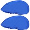 ULTECHNOVO 2 Pezzi Copricasco Riflettente per Bicicletta, Oxford Blu | Copertura Antipioggia per Casco, Tessuto Oxford, Alta Visibilità, Portatile, Uso Ciclismo Sicuro
