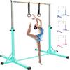 FBSPORT Barra da ginnastica per bambini, per interni ed esterni, regolabile in altezza a 13 livelli, con anelli da ginnastica, per allenamento, palestra, bar e ginnastica
