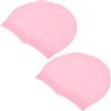 KAJNBN 2 Pezzi Cuffia da Nuoto in Silicone Rosa per Uomo e Donna con Protezione Orecchie senza Pressione, per Festa Estiva e Allenamento Professionale All'aperto