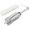 ZXQVLMRS Ancoraggio pieghevole da 10 kg in ghisa zincata a caldo per barche con corda da 30 m, design a 4 pannelli, per gommoni, kayak e barche a vela, argento, 1, moderno
