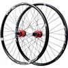 KUNYOS Set di Ruote per Mountain Bike, Anteriore E Posteriore, 26 27,5 29, Perno Passante 110 * 20/142 * 12 Mm, Cerchio in Lega di Alluminio, per Cassetta A 7-12 velocità, Freno A Disco