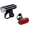 CATEYE EL-160 / Omni 5 Bike Light Set: Maggiore visibilità con luci anteriori e posteriori, nero