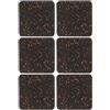 DEEPCRAFF 6 Pezzi Tappeto per Tapis da Corsa in Gomma Nera, Antiscivolo per | Superficie Stabile, Riduce Rumore, Protegge Pavimento e Attrezzi, per Allenamenti e Uso Domestico