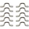 Toddmomy 10 Pezzi Maniglia ad Arco per Barca 4mm 316 in Acciaio Inox | Forma a Gobba, Colore Argento, per Kayak e Imbarcazioni a Motore, Robusta Grande Portata