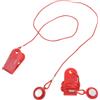 DEEPCRAFF 2 Pezzi Chiave di Sicurezza Magnetica Blocco Rosso, per Tapis | ABS Leggero, Installazione Semplice, Forma Arrotondata, per Tapis Elettrico e Accessori Compatibili