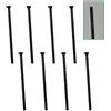 USLINMINJIN 40 raggi 15G diametro 1,8 mm diritti tiranti colore nero raggi in acciaio inox 304 materiale testa diritta bici raggi