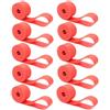 Amosfun 10 Pezzi Nastro Cerchioni Bici Antiforatura 29c 18mm in PVC Rosso | Flessibile e Resistente All'usura, per Ruota e Copertone, Uso su Terreni Difficili e Lunghe Uscite