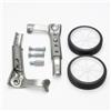 Baoblaze Rotelle di Supporto Bici Rotelle Ausiliarie Stabilizzatori Laterali Ruote di Bilanciamento Regolazione Facile con Componenti di Montaggio Inclusi, Argento, Style to 1