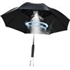 Hellery Ombrellone con ventilatore e nebulizzatore, accessorio portatile per protezione solare per sabbia, Nero